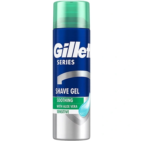 ژل اصلاح ژِیلت سریس اصل آلمان مخصوص پوست حساس حاوی آلوئه ورا 200 میل | Gillette Series Shave Gel Soothing With Aloe Vera Sensitive 200ml